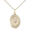 14kt Gold Filled St. Josephine Bakhita patron saint medal necklace with 18 inch chain by Bliss