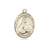 14kt Solid Gold St. Rose Philippine Duchesne Patron Saint Medal Pendant 3/4 x 1/2 inches by Bliss