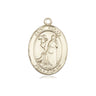 14kt solid gold St. Rocco patron saint medal pendant 3/4 inch by Bliss Manufacturing