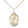 14kt Gold Filled St. Raymond of Penafort Catholic Patron Saint Medal Necklace 3/4 x 1/2 inches 18 inch chain by Bliss