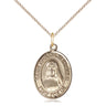 14kt Gold Filled St. Pauline Visintainer patron saint medal necklace 3/4 inch on 18 inch chain by Bliss