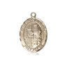 14kt Solid Gold St. Jacob of Nisibis Catholic Patron Saint Medal Pendant 3/4 x 1/2 inches Bliss USA