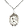 Sterling Silver St. Peter Canisius patron saint medal necklace 3/4 inch on 18 inch chain by Bliss