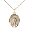 Gold Filled St. Eligius Patron Saint Medal Necklace 3/4 x 1/2 inch on 18 inch Chain by Bliss Manufacturing