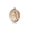 14kt solid gold Our Lady of Czestochowa Black Madonna medal pendant 3/4 inch by 1/2 inch handcrafted by Bliss USA