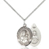 Sterling silver Our Lady of Czestochowa Black Madonna medal necklace 3/4 x 1/2 inch pendant 18 inch chain Bliss