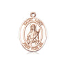 14kt Solid Gold St. Lucy patron saint medal pendant 3/4 inch by Bliss Manufacturing