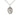Sterling Silver St. Lucy Patron Saint Medal Necklace 3/4 x 1/2 inch on 18 inch curb chain by Bliss