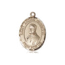 14kt solid gold St. Andre Bessette medal pendant 3/4 x 1/2 inches handcrafted by Bliss Manufacturing USA
