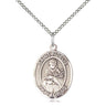 Sterling Silver St. Fidelis Patron Saint Medal Necklace 3/4 inch by 1/2 inch on 18 inch chain by Bliss