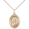 14kt gold filled Guardian Angel of the World pendant necklace 3/4 x 1/2 inch on 18 inch chain by Bliss