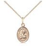 14kt gold filled St. Andrew the Apostle medal necklace 1/2 x 1/4 inches small with 18 inch chain by Bliss