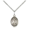 Sterling Silver St. Albert the Great Patron Saint Medal Necklace 1/2 x 1/4 inch with 18 inch chain by Bliss