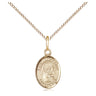 Small 14kt Gold Filled St. Apollonia Patron Saint Medal Necklace 1/2 x 1/4 inch 18 inch Chain Bliss USA