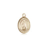 Small 14kt solid gold St. Blaise patron saint medal pendant by Bliss Manufacturing