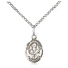 Sterling Silver St. Alexander Sauli Patron Saint Medal Necklace 1/2 x 1/4 inch with 18 inch Chain by Bliss