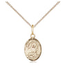 14kt Gold Filled St. Camillus of Lellis Patron Saint Medal Necklace Small 1/2 inch 18 inch Chain Bliss USA