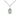 Sterling Silver St. Christopher blue epoxy patron saint medal necklace 1/2 x 1/4 inch pendant 18 inch chain by Bliss
