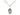 Sterling silver St. Christopher patron saint medal necklace 1/2 x 1/4 inches on 18 inch chain by Bliss