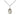 Sterling Silver St. David of Wales patron saint medal necklace, small 1/2 inch pendant on 18 inch chain, handcrafted by Bliss Manufacturing