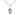 Sterling silver St. Clare of Assisi patron saint medal necklace 1/2 x 1/4 inches on 18 inch chain by Bliss