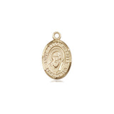 14kt solid gold St. Francis de Sales patron saint medal pendant 1/2 inch by 1/4 inch by Bliss