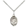 Sterling Silver St. Francis de Sales Patron Saint Medal Necklace 1/2 x 1/4 inch with 18 inch chain handmade by Bliss