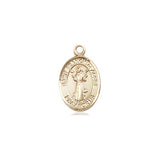 14kt solid gold St. Francis of Assisi patron saint medal pendant 1/2 inch by 1/4 inch by Bliss