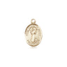14kt solid gold St. Francis of Assisi patron saint medal pendant 1/2 inch by 1/4 inch by Bliss