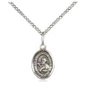 Sterling Silver St. Francis Xavier Small Patron Saint Medal Necklace 1/2 x 1/4 inch on 18 inch Chain by Bliss