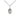 Sterling Silver St. Genevieve patron saint medal necklace with 18 inch curb chain by Bliss Manufacturing