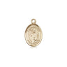 14kt Solid Gold Small St. Kilian Patron Saint Medal Pendant 1/2 x 1/4 by Bliss