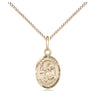 14kt Gold Filled St. Mark the Evangelist Medal Necklace 1/2x1/4 with 18 inch chain by Bliss Manufacturing