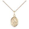 14kt Gold Filled Our Lady of Providence Small Medal Necklace 1/2x1/4 inch on 18 inch Chain by Bliss