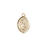 14kt solid gold small St. Peter the Apostle patron saint medal pendant 1/2 inch by 1/4 inch handcrafted USA Bliss