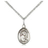 Small sterling silver St. Peter the Apostle medal necklace 1/2 x 1/4 with 18 inch curb chain handcrafted by Bliss