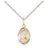 Small 14kt Gold Filled St. Raphael the Archangel Patron Saint Medal Necklace with 18 inch Chain by Bliss