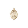 Small 14kt Solid Gold St. Raphael the Archangel Patron Saint Medal Pendant by Bliss USA
