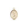 14kt solid gold small St. Rita of Cascia patron saint medal pendant 1/2 x 1/4 inch handcrafted by Bliss