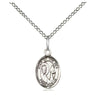 Sterling Silver Our Lady Star of the Sea medal necklace with 18 inch chain by Bliss Manufacturing