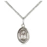 Sterling Silver St. Timothy Patron Saint Medal Necklace 1/2x1/4 inch on 18 inch chain by Bliss