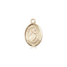 14kt solid gold St. Thomas the Apostle medal pendant, 1/2 inch by 1/4 inch, handcrafted by Bliss Manufacturing USA