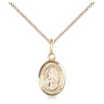 14kt Gold Filled St. Veronica Patron Saint Medal Necklace 1/2 x 1/4 inches with 18 inch chain by Bliss