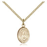 14kt Gold Filled Small St. Leo the Great Patron Saint Medal Necklace 1/2 x 1/4 inch with 18 inch Chain by Bliss