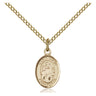 Small 14kt gold filled Maria Stein shrine pendant necklace 1/2 x 1/4 inch with 18 inch chain by Bliss