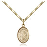 Gold Filled St. Jerome Patron Saint Medal Necklace 1/2 inch on 18 inch chain by Bliss Manufacturing