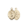 14kt Solid Gold St Rita of Cascia Medal Pendant half inch small Bliss Manufacturing USA