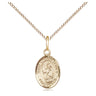 Gold Filled St. Vincent Ferrer patron saint medal necklace with 18 inch chain by Bliss Manufacturing
