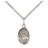 Sterling Silver Small Infant of Prague Medal Necklace with 18 inch Chain by Bliss Manufacturing