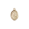 Small 14kt Solid Gold St. Maria Goretti Medal Pendant 1/2 inch by 1/4 inch by Bliss Manufacturing